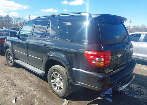 2003 Toyota Sequoia Limited V8 z USA, uszkodzony, nr VIN 5TDBT48A63S144383